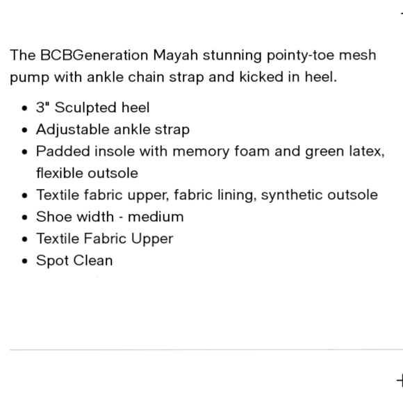 ⭐🆕BCBG black mesh chain ankle strap heels - Picture 9 of 11